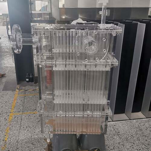 透明亚克力实验仪器多孔法兰有机玻璃实验箱小型管道试验设备