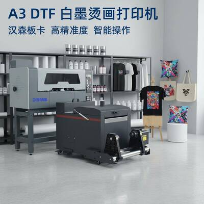 白墨柯式烫画打印机 T恤数码印花数码打印机DISEN A3 dtf printer