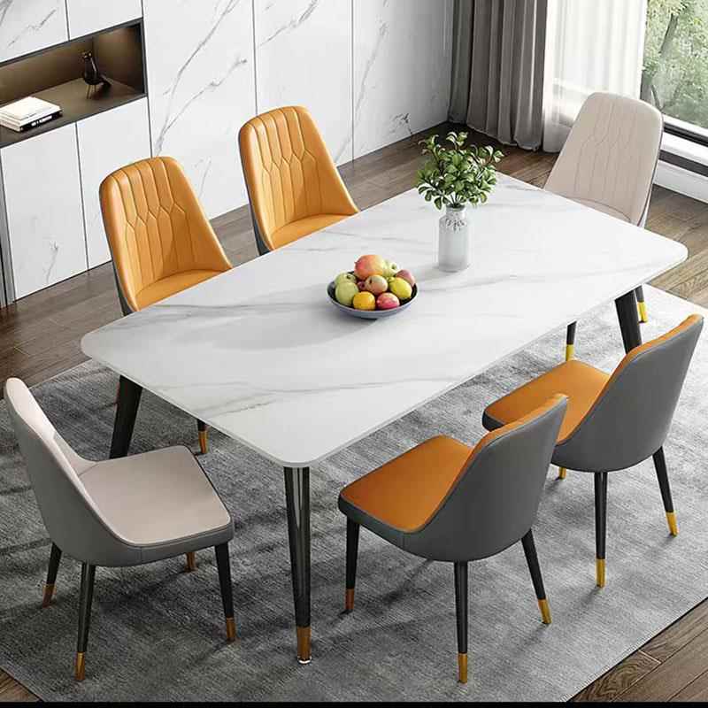 正品洞窝金满胜轻奢型岩板餐桌椅家用小户木吃饭实桌子现代约西简