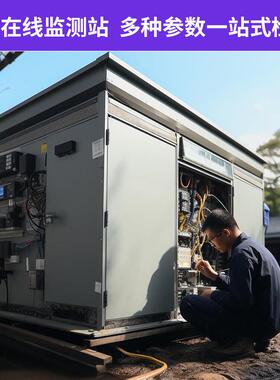 一体化微型水质监测站工业污水废水河流湖泊COD氨氮总磷监测仪