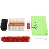 LADE黑管清洁五件套 单簧管乐器配件 擦琴布软木膏哨片毛刷背带