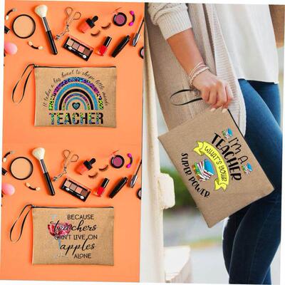 I'm a teacher Print Gift for Teacher Makeup bag Cosmetic