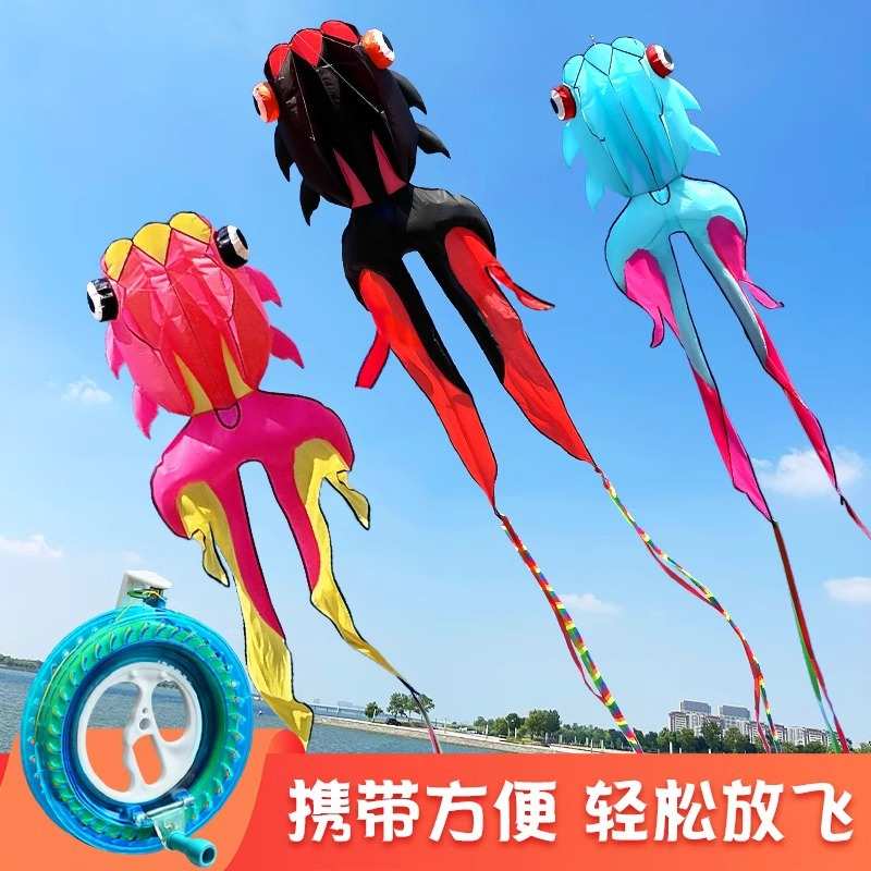 金鱼软体风筝儿童大人专用卡通微风易飞2025新款潍坊网红立体小孩
