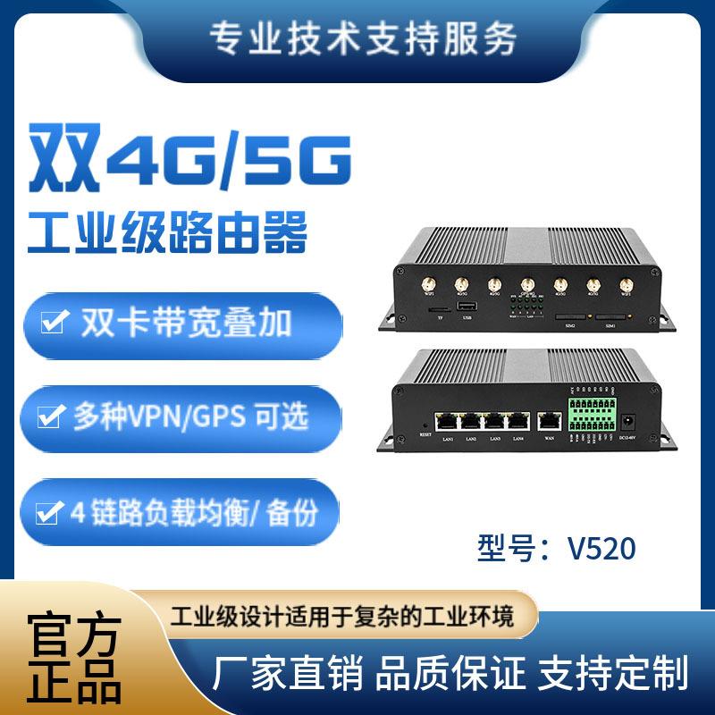 4G5G双卡车载千兆路由器北斗GPS定位多链路聚合支持异地自组网