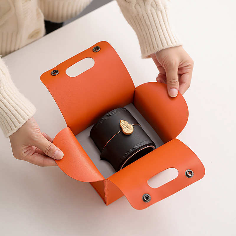 陶瓷套装一壶二杯快客杯户外旅行便携精致功夫茶具防烫泡茶壶茶杯