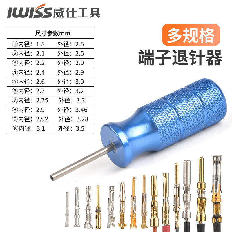 IWISS连接器pin工具套装压线钳