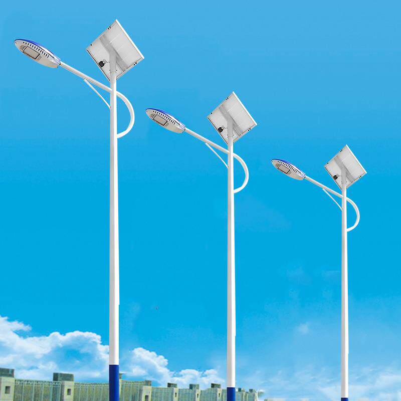 太阳能路灯厂家带杆工程超亮 户外道路照明天黑自动LED太阳能路灯