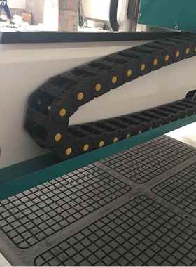 数控床料尼龙雕刻机拖链坦克链条线槽机桥式电缆静塑音AAX工程条