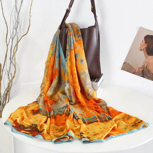 Silk scarf women