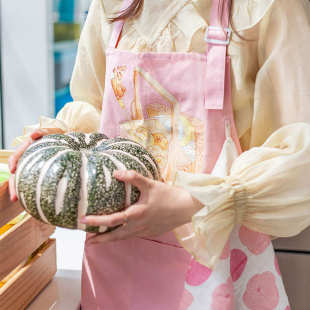 咖啡餐饮无袖 围裙家用厨房防水防油工作新款 做饭卡通萌趣做饭围腰
