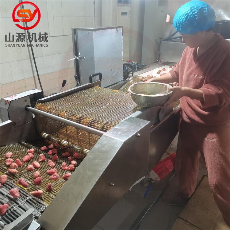 山源600型山楂裹糖机高产量自动化裹糖设备贝贝南瓜上糖机