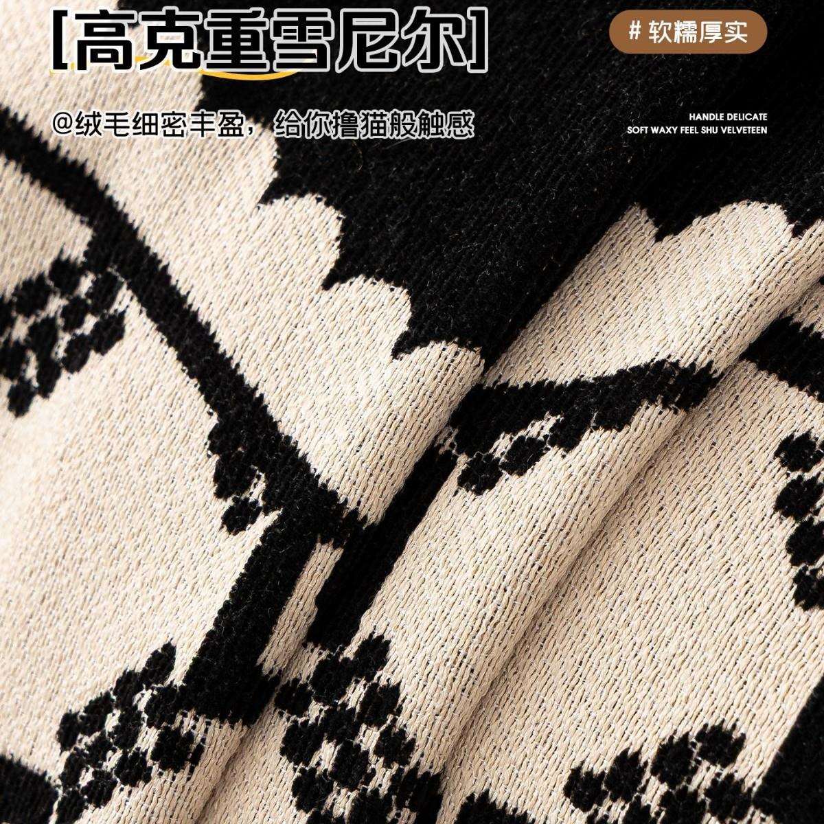 四季用卡通发沙巾2026新款通布小狗啵啵直排防滑沙发坐垫子防猫抓