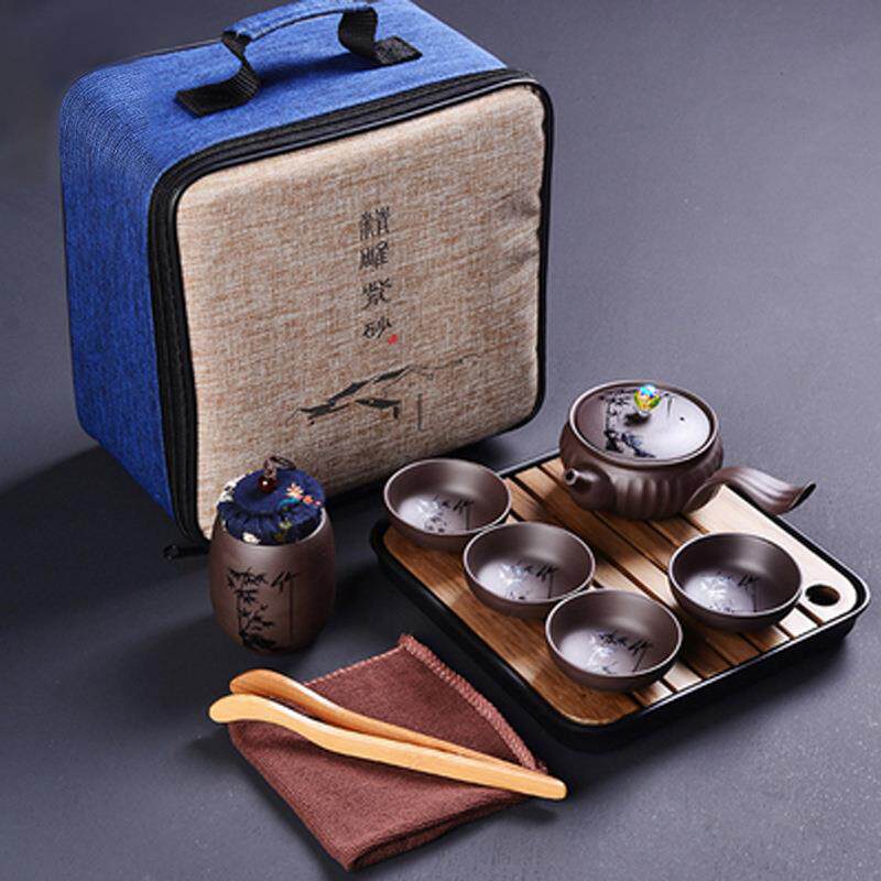 紫砂旅行茶具便携包小套出差随身车载户外易带旅游家用泡茶套装