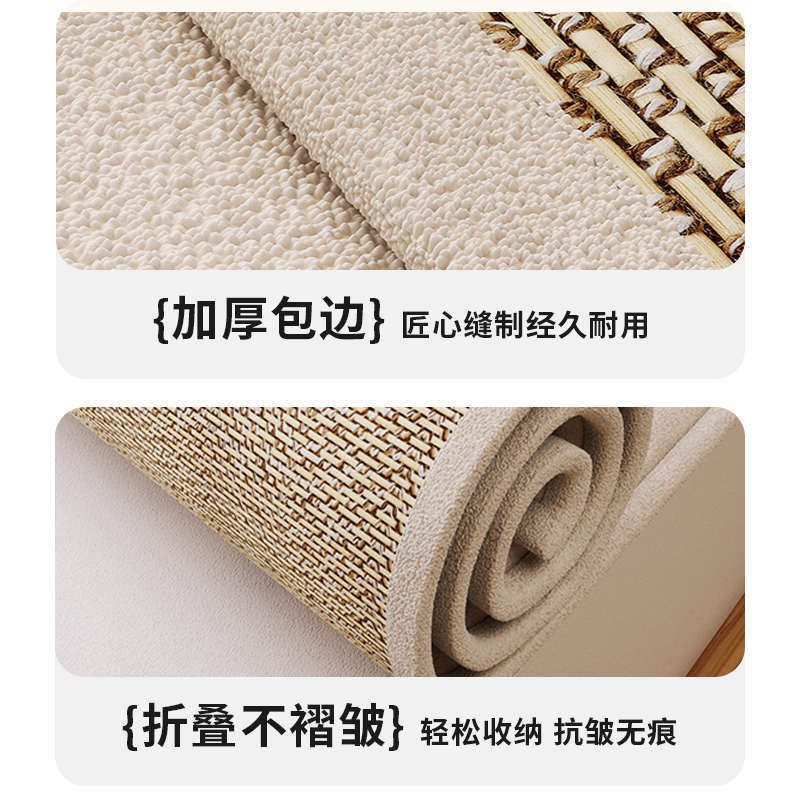 2024新款泰迪绒双面可用飘窗垫窗台垫高级感夏季阳台防水免洗坐垫,居家布艺,飘窗垫,淘宝优惠券,粉丝福利购,淘宝优惠卷