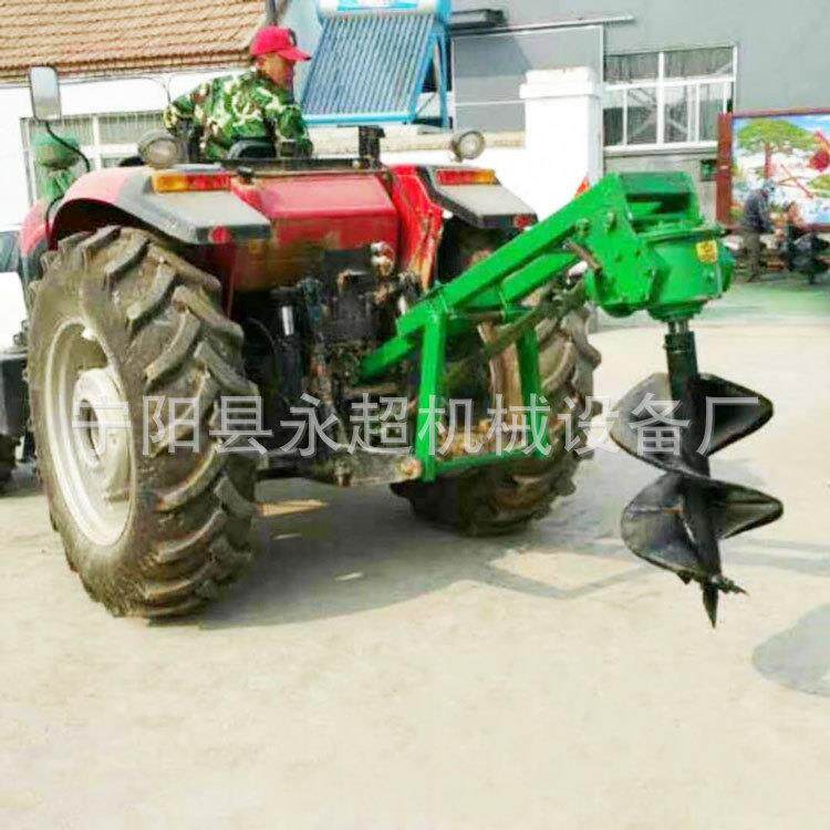 牵引式挖坑机输出轴带钻坑机20cm-1m直径可选栽树挖坑机钻洞机器