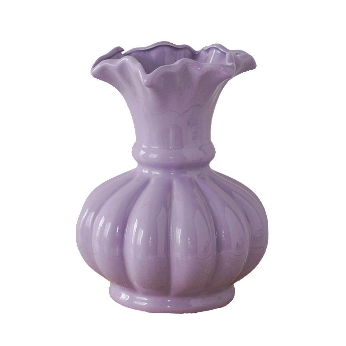 法式中古芬顿陶瓷花瓶客厅创意插花ins风装饰高级感小众花器摆件,家居饰品,花瓶,淘宝优惠券,粉丝福利购,淘宝优惠卷