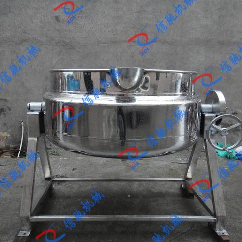 导热油熬汤化糖锅食品加工设备不锈钢平底锅