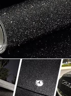 闪点磨砂漆黑车身磨BGSC不留纸底改色膜亮亚光全车贴碳纤维MF耐贴