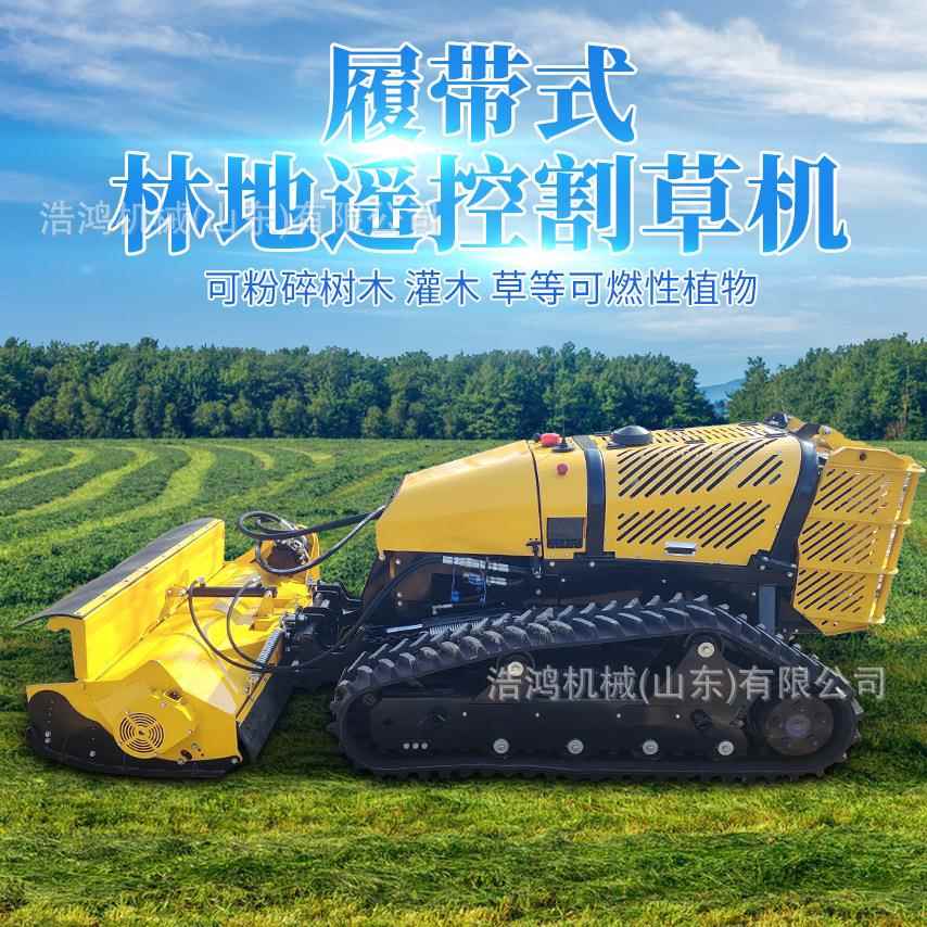 全地形水库边坡割草机自走式遥控除草机杂草灌木堤坝护坡割草机