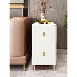 25公分沙发边几角几侧边柜简约现代实木柜长条窄款 夹缝柜梳化边柜