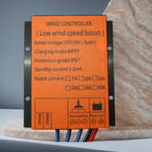 MPPT风力发电机控制器600W12v24v自动充电升压0.6KW涡轮机整流器