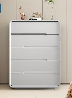 myGSHI意式实AWI木斗代柜现简约E收纳柜卧室靠墙斗柜奶油五风客厅