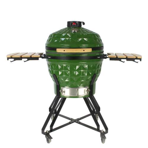陶瓷烧烤炉 户外庭院BBQ 24英寸露营烧烤架 多功能日式木炭烤肉炉