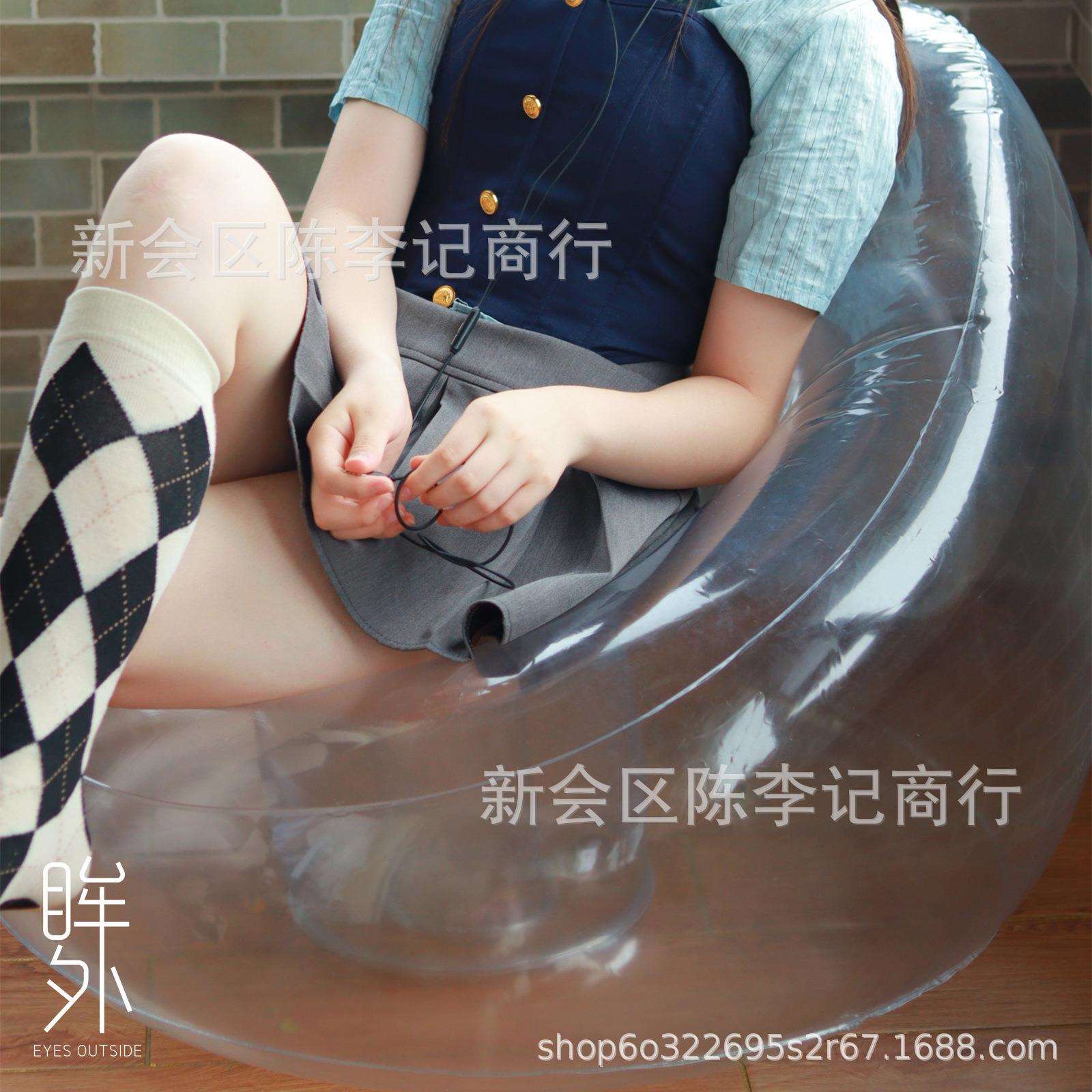 舒适一件便携成人T空气88网红创意M2座椅透明款充气沙发内贸