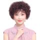 高档假女士短卷发假发套中老年真人自发丝发妈妈款 全全头套头发真