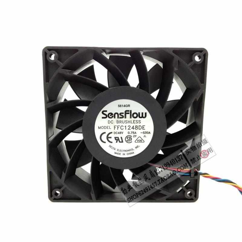 。台达12038 12CM 大风量风扇48V 0.75A FFC1248DE 双滚珠 大量现