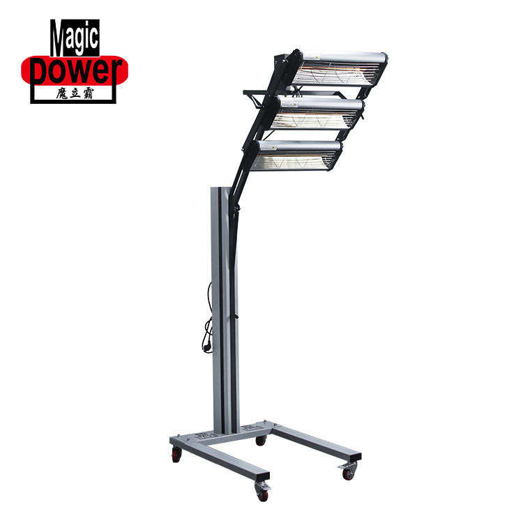 汽车喷漆三灯烤灯大功率移动式烤漆房短波红外线烤漆灯烤漆烘干灯