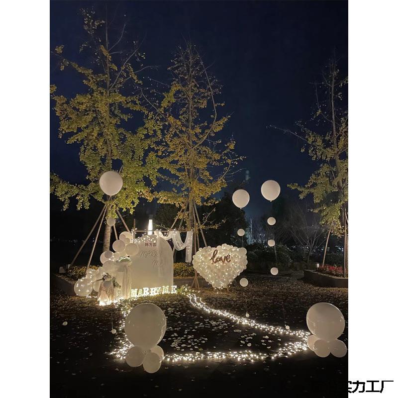 结背婚装森系AL100339室布置场地网红求婚表外白套餐仪式感景板饰