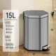 新款 厨房家用客厅卫生间垃圾桶大容量卧室 脚踩带不锈钢筒盖脚踏式