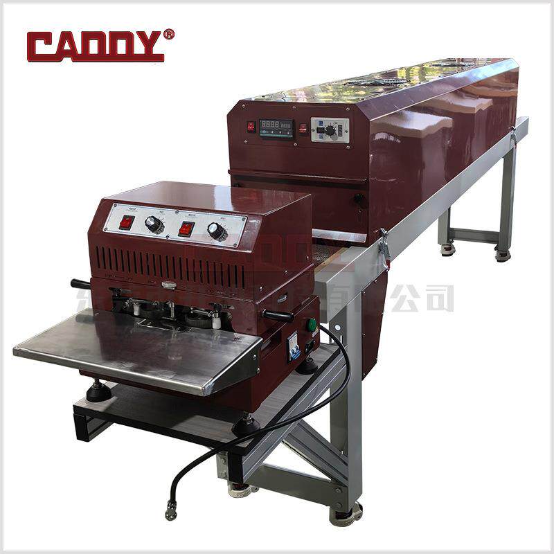 CADDY卧式双边油边机皮带边缘油边机流水线式红外干燥烤箱