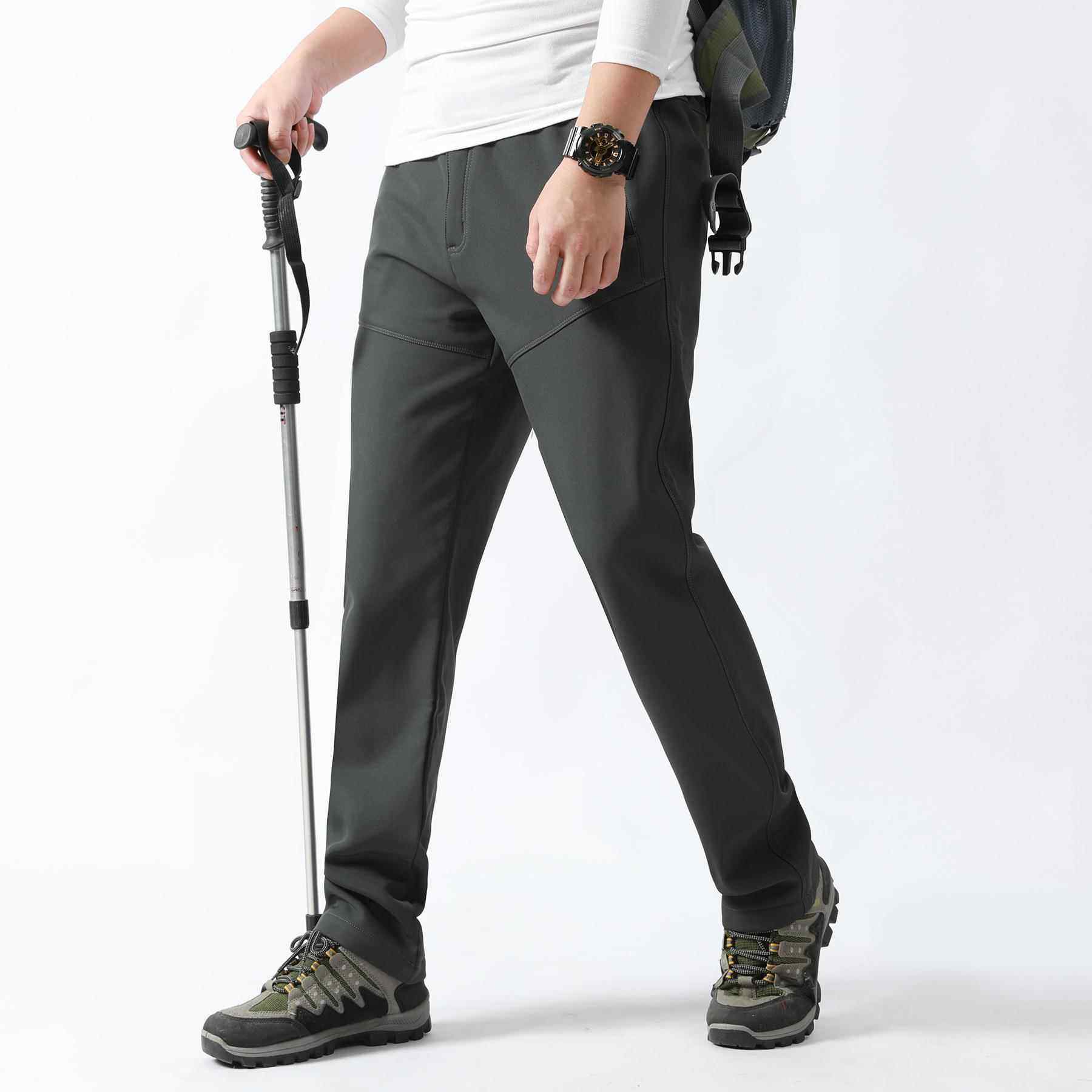 冬季情侣户外冲锋裤加绒加厚保暖防风滑雪裤男女款软壳登山裤