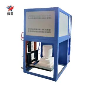 高温坩埚式 熔块炉玻璃陶瓷熔炼自动流料熔块炉操作便捷智能