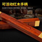 高档木尺工角尺红木活动度尺360可调节高精度钢滑角动组合度测量