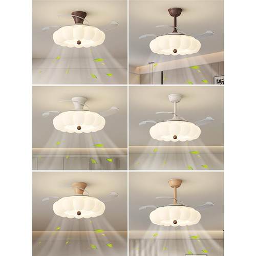 中式复古书房护眼卧室扇灯中式吊扇灯风新779约餐厅一体电简风扇