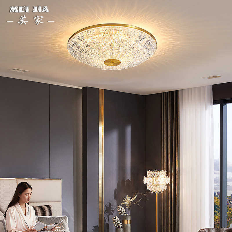 简约全铜卧室吸顶灯美式轻奢书房楼梯房间灯别墅阳台入户吸顶灯具,家装灯饰光源,智能吸顶灯,淘宝优惠券,粉丝福利购,淘宝优惠卷