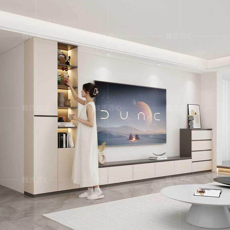 现代简约实木电视柜 可定制尺寸颜色 包安装组合