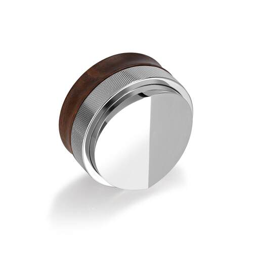 【山河永固自有产品】 9barista 定制版53.8mm胡桃木不锈钢布粉器