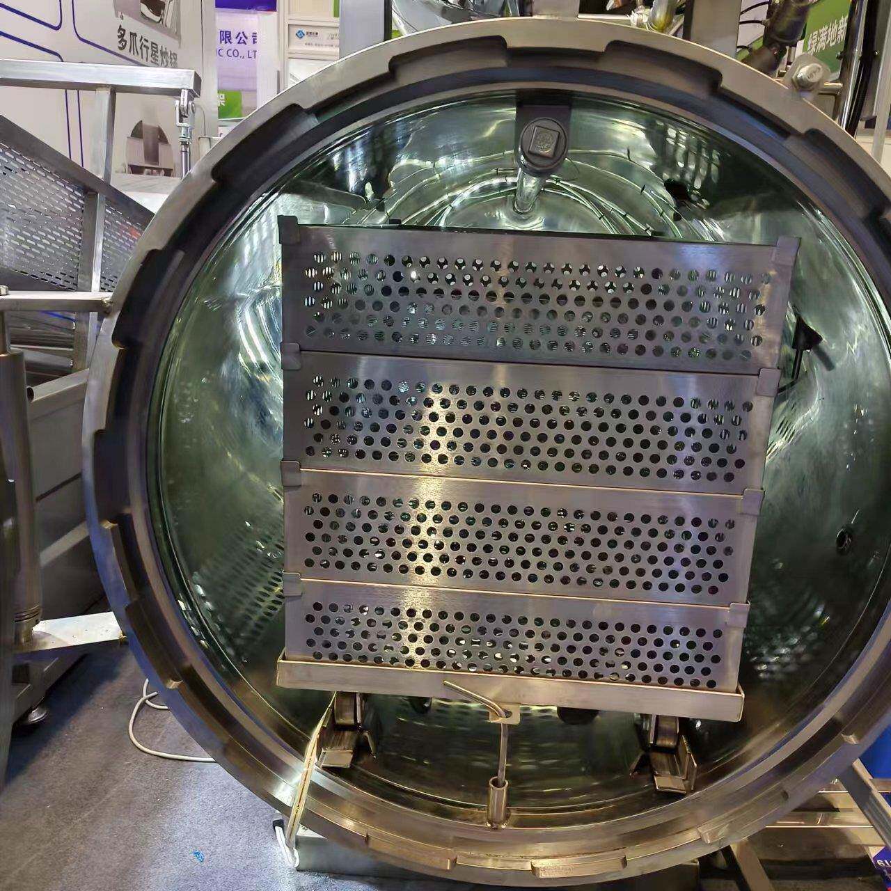 全自动学生营养餐杀菌锅即食鲍鱼杀菌锅即食海参喷淋式杀菌釜厂