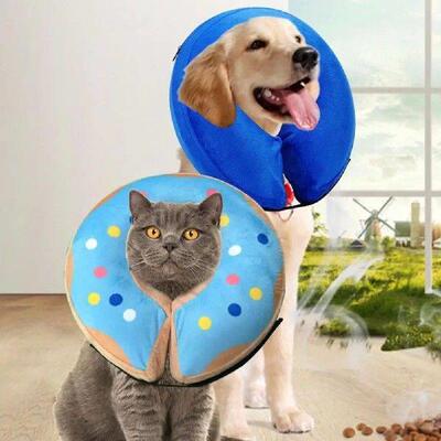 Pet Dog Donut Collar Cone Soft Recovery Cones Adjustment