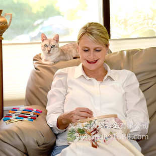 十字绣套装 批发AC236 热销100色十字绣线工具竹绣棚绣圈套装