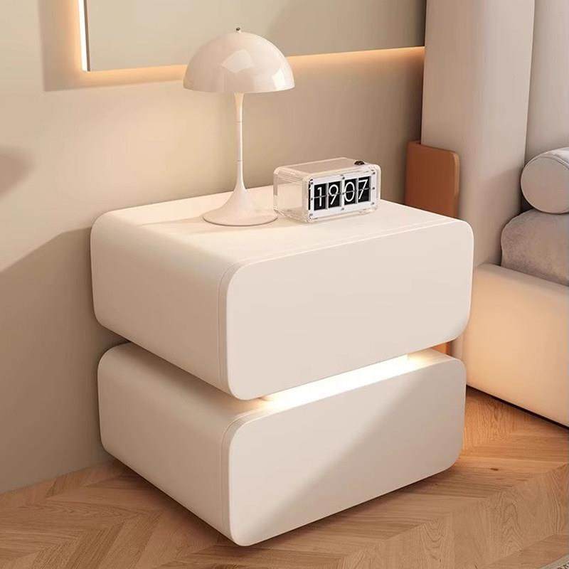 轻奢奶油风实木床头柜简约现代2025创意新款家用卧室床头置物收纳,住宅家具,床头柜,淘宝优惠券,粉丝福利购,淘宝优惠卷