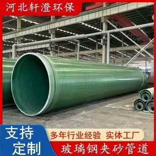 玻璃IYC钢管排水排用污可穿越公路流河铁路玻璃钢顶夹砂缠绕管道