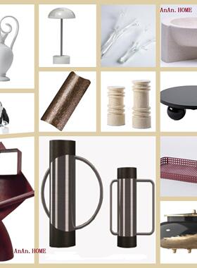 现代简约创意样板房售楼处桌面茶几电视柜书架玄关软装饰品摆件