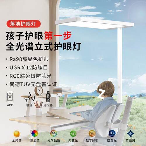 【折扣价】护眼灯立式大路灯台灯学习灯LED全光谱灯珠落地亚马逊