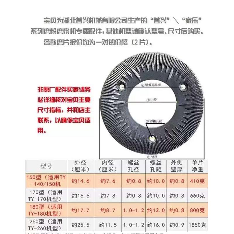 家乐牌五谷杂粮多功能精细磨粉机磨浆机180型钢磨片厂价直销.