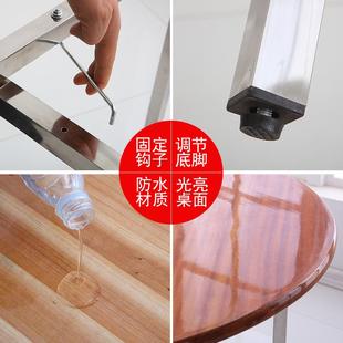 实简约圆木桌圆餐桌8家用人吃398饭桌10人饭店酒店大园桌子形板桌